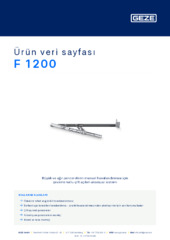 F 1200 Ürün veri sayfası TR