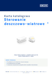 Sterowanie deszczowo-wiatrowe  * Karta katalogowa PL