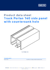 Track Perlan 140 side panel with countersunk hole Product data sheet EN