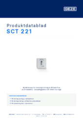 SCT 221 Produktdatablad SV
