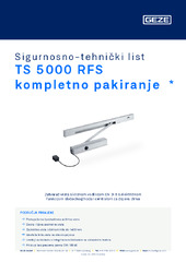 TS 5000 RFS kompletno pakiranje  * Sigurnosno-tehnički list HR