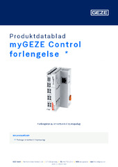 myGEZE Control forlengelse  * Produktdatablad NB
