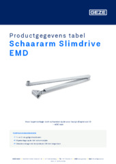 Schaararm Slimdrive EMD Productgegevens tabel NL