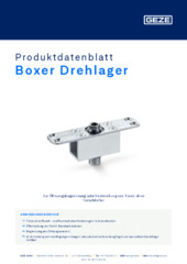 Boxer Drehlager Produktdatenblatt DE