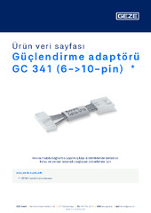Güçlendirme adaptörü GC 341 (6->10-pin)  * Ürün veri sayfası TR