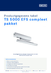 TS 5000 EFS compleet pakket Productgegevens tabel NL