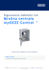 Mrežna centrala myGEZE Control  * Sigurnosno-tehnički list HR