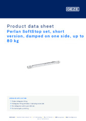 Perlan SoftStop set, short version, damped on one side, up to 80 kg Product data sheet EN