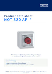 NOT 320 AP  * Product data sheet EN