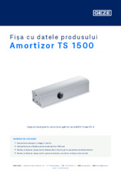 Amortizor TS 1500 Fișa cu datele produsului RO