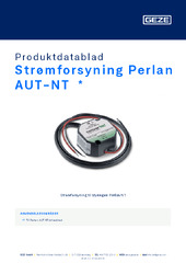 Strømforsyning Perlan AUT-NT  * Produktdatablad DA