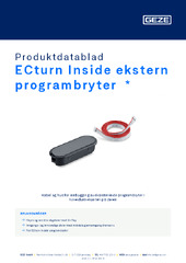 ECturn Inside ekstern programbryter  * Produktdatablad NB