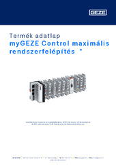 myGEZE Control maximális rendszerfelépítés  * Termék adatlap HU