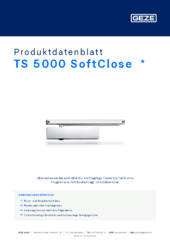 TS 5000 SoftClose  * Produktdatenblatt DE