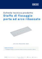 Staffa di fissaggio porta ad arco ribassato Scheda tecnica prodotto IT