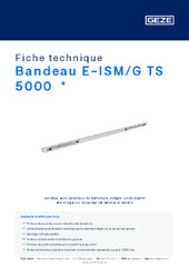 Bandeau E-ISM/G TS 5000  * Fiche technique FR