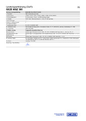 Dichiarazioni della prestazione BG CS DA DE EL EN ES ET FI FR HR HU IT KA LT LV NL PL PT RO SK SL SQ SR SV (54591)