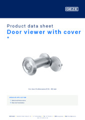 Door viewer with cover  * Product data sheet EN