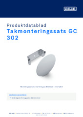 Takmonteringssats GC 302 Produktdatablad SV