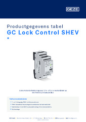 GC Lock Control SHEV  * Productgegevens tabel NL