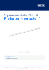 Ploča za montažu  * Sigurnosno-tehnički list HR