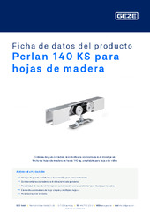 Perlan 140 KS para hojas de madera Ficha de datos del producto ES