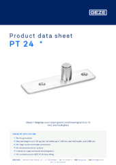 PT 24  * Product data sheet EN