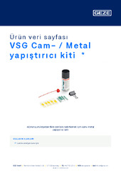 VSG Cam- / Metal yapıştırıcı kiti  * Ürün veri sayfası TR