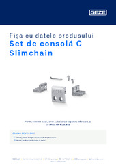 Set de consolă C Slimchain Fișa cu datele produsului RO