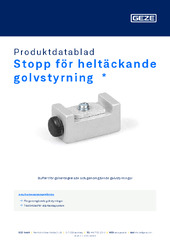 Stopp för heltäckande golvstyrning  * Produktdatablad SV