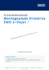 Montageplade Slimdrive EMD 2-fløjet  * Produktdatablad DA