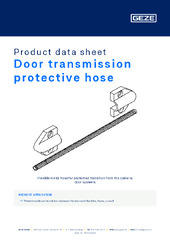 Door transmission protective hose Product data sheet EN