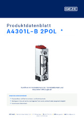A4301L-B 2POL  * Produktdatenblatt DE