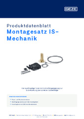 Montagesatz IS-Mechanik Produktdatenblatt DE