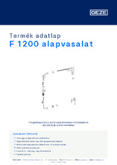 F 1200 alapvasalat Termék adatlap HU