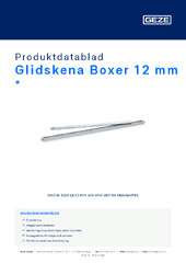 Glidskena Boxer 12 mm  * Produktdatablad SV