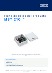 MST 210  * Ficha de datos del producto ES