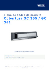 Cobertura GC 365 / GC 341 Ficha de dados de produto PT