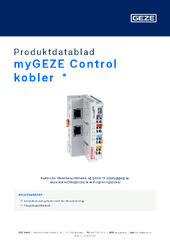 myGEZE Control kobler  * Produktdatablad NB