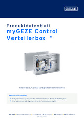 myGEZE Control Verteilerbox  * Produktdatenblatt DE