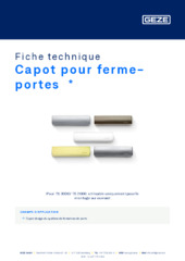 Capot pour ferme-portes  * Fiche technique FR