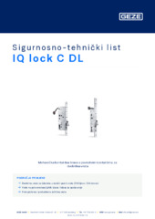 IQ lock C DL Sigurnosno-tehnički list HR