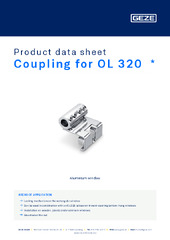 Coupling for OL 320  * Product data sheet EN