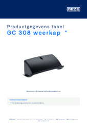 GC 308 weerkap  * Productgegevens tabel NL