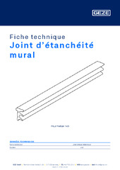 Joint d’étanchéité mural Fiche technique FR