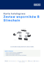 Zestaw wsporników B Slimchain Karta katalogowa PL