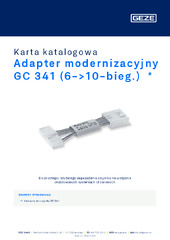 Adapter modernizacyjny GC 341 (6->10-bieg.)  * Karta katalogowa PL