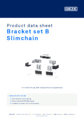 Bracket set B Slimchain Product data sheet EN