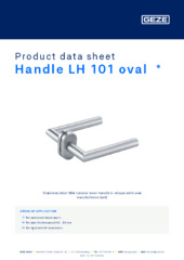 Handle LH 101 oval  * Product data sheet EN