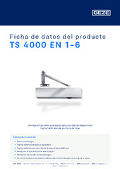 TS 4000 EN 1-6 Ficha de datos del producto ES